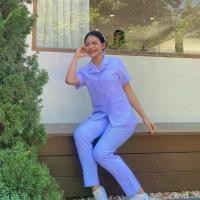 ราคา เสื้อพยาบาลปกแหลม + กางเกง/กระโปรง ผ้าวาเลนติโน่ เนื้อหนา ยับยาก ชุด พยาบาล Alldays Uniform (1731939838264576164)