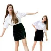 ราคา เสื้อนักศึกษา YOURS UNIFORM ทรงบอยไม่มีกระเป๋า สีขาวนวล - Clothing, ผู้หญิง, Women (1730208523921951651)