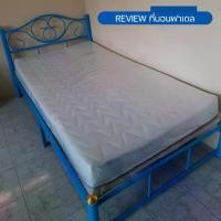 ราคา ขนาด 3.5 ฟุต หนา 5-10 นิ้ว ที่นอนยางพาราอัดแท้ขนาด นิ่มแน่นพร้อมหมอน 1 ใบ ผ้าปู 1 ชุด หมอนข้าง 1 ใบ (1730431547458685555)