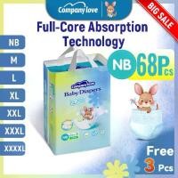 ราคา 【Free 3 Pcs】Company Love Baby Diaper Tape Pants กางเกงผ้าอ้อมเด็ก-NB68/M42/L40 /XL38/XXL34/XXXL32 แพมเพิส ผ้าอ้อมเด็กสำเร็จรูป (1731788662965371904)