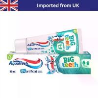 ราคา [นำเข้า UK] ยาสีฟันเด็ก Aquafresh Kids Toothpaste Big Teeth 6-8 Years 75ml (1732155373655132733)