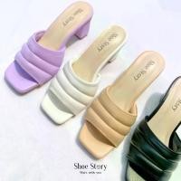 ราคา Shoe Story : รุ่น Iris Block Heels (1732145268680591507)