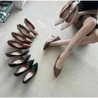 ราคา รองเท้าคัทชู หัวแหลม High Heels ส้นสูง 2นิ้ว รองเท้าkaimooksissy CS680361 คลังสินค้า (1731851116027610448)
