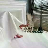 ราคา รองเท้าส้นสูง Block Heels ส้นสูง2.5นิ้ว รองเท้าKaimooksissy 993-7+993-20(กล่องส้ม) (1729923793468426708)