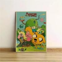 ราคา โปสเตอร์อนิเมะ Adventure Time, 1 ชิ้น, ศิลปะผนังกระดาษแข็งวินเทจ, ตัวการ์ตูนสดใส, ของตกแต่งบ้านไร้กรอบ, เหมาะสำหรับห้องนอน, ห้องครัว, ห้องน้ำ, หอพัก, คาเฟ่, โฮโลไดรฟ์ที่สมบูรณ์แบ (1731936308369852129)