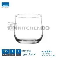 ราคา -1 ออเดอร์/ มากสุด 3 แพ็ก- Ocean แก้วน้ำ Lyra Juice 170 ml แพ็ก 6 ใบ แก้วทรงเตี้ย แก้วใสคุณภาพ สวม เก็บ ความ เย็น แบบ บ้อ ว หลอด 8 มิล ห่อ ฟิล์ม อุณหภูมิ ร้อน ตาข่าย (1732188903211959370)