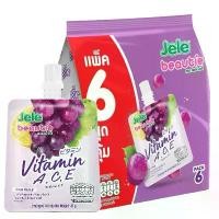 ราคา 50 ก. 6 ชิ้น JELE Beautie Jelly Carrageenan with Vitamin A C E and 15% Mixed Fruit Juice 150 g pcs (1732170717182068628)