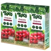ราคา [เเพ็ก3] TIPCO น้ำองุ่นแดง Red Grape juice 100% ขนาด 200 มล. (1731640280715069279)
