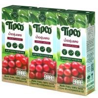 ราคา [เเพ็ก3] TIPCO น้ำองุ่นแดง Red Grape juice 100% ขนาด 200 มล. (1732181288892204895)