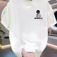 ราคา แบรนด์เสื้อยืดแฟชั่น Oversize ลายเส้นการ์ตูน ขาวดำ มินิมอลเท่ๆ Streetwear Comic Line Art T-Shirt Unisex ดีไซน์โดดเด่น สำหรับทุกเพศ (1732443174390564683)