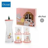 ราคา OCEAN ชุดแก้วและเหยือกน้ำ SHARING DRINK FARM SET (Pack of 5) (1729793527402105724)