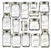 ราคา โหลแก้วmason jar Ball Mason American Mason Jar แก้ว Jar ปิดผนึกโปร่งใส Scale Jar Overnight Oatmeal Cup Milkshake Drink C (1729649736034388276)