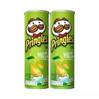 ราคา [ส่งฟรี] Pringles Potato Chips Sour Cream & Onion 107g x 2 Cans. (1732104804895328941)