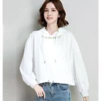 ราคา ผู้หญิง เสื้อกันหนาว แขนสั้น สีขาว ฮู้ดดี้ หญิง 2024 ฤดูใบไม้ร่วง ใหม่ อินเทรนด์ เกาหลี หลวม ฮู้ดดี้ แขนยาว อเนกประสงค์ เล็ก ปัก เสื้อกันหนาว บาง ผู้หญิง เสื้อกันหนาว ซิปขึ้น Adidas (17308898769627084