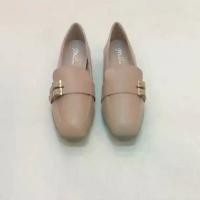 ราคา [COD] New!!! รองเท้าคัชชู ส้นเตี้ย โลฟเฟอร์ รองเท้าทำงาน อะไหล่เข็มขัด ด้านข้าง สีทอง Loafers (1732005052480260075)