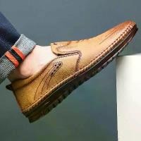 ราคา รองเท้าหนังรองเท้าหนังผู้ชาย รุ่น พื้นนุ่ม หนังแท้ รองเท้าหนังผู้ชาย รองเท้าแตะloafers (1732303311521482043)