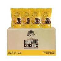 ราคา บราวนี่แครกเกอร์ยกลัง 20 ซอง รสมิกซ์นัท Brownie Crackers Mix Nuts Carton Size 20pcs (1732087368442742463)