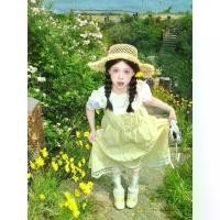 ราคา เดรสสายเดี่ยวสีเหลืองครีม ดีไซน์น่ารัก สไตล์อภิบาล และเสื้อแขนสั้น สีขาว ชุดสองชิ้น เหมาะสำหรับฤดูร้อน ชุด สี น้ําเงิน คน อ้วน ไซส์ ใหญ่ ชุด ไป ทะเล สาวอวบ ตาข่าย ชุด (1731989505318029547)