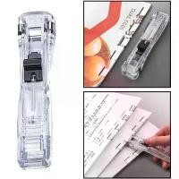 ราคา ราคาขายส่ง แม็กเย็บกระดาษ ตัวหนีบกระดาษ เข้าเล่มหนังสือ คลิปหนีบเอกสาร Needleless stapler คลิปหนีบกระดาษ แบบพกพา เข้าเล่มหนังสือคลิปหนีบเอกสาร สําหรับโรงเรียน สํานักงาน (1731693282661401661)