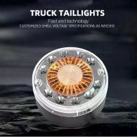 ราคา ไฟท้ายรถบรรทุก 24V ไฟกลมแฮมเบอร์เกอร์ LED 18 ดวง แบบ 2 สี (เหลือง+แดง/เหลือง+เขียว) ระบบกันน้ำ IP67 กันกระแทก ทนทาน ติดตั้งง่ายด้วยสกรู 4 จุด เหมาะสำหรับรถบรรทุก รถพ่วง รถเกษตร เ (1731654789965383399)