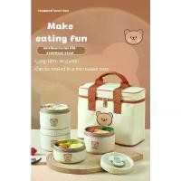 ราคา [COD] Stainless steel lunch box, stainless steel lunch box, temperature storage lunch box 316 stainless steel heating for microwave lunch box for adult, insulated lunch box ﻿ (1732132051259525302)