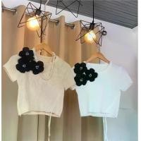 ราคา (CD196)เสื้อไหมพรม ซาร่า งานผ้าไหมพรมสีพื้นน่ารักมากดีไซน์รูดข้างเอว แถมเข็มกลัดดอกไม้ (1729753389832374771)