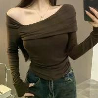 ราคา เสื้อยืดแขนยาว แฟชั่น ทรงสลิมฟิต ทำจากผ้าฝ้าย เหมาะสำหรับชั้นแบบพื้นฐาน เสื้อเชิ้ต เสื้ออบผิวขาว เสื้อแคดดี้ ผู้เสื้อสลับลาย22 ซาร่า เสื้อ บาลองเสื้อเขมร blouses & shirts เสื้อชม (1732427974164317940)