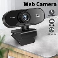 ราคา 2K HD Webcam Auto Focus Built-in Web Camera for Computer PC Laptop Video Meeting Class Webcam 360 Degree Adjustable Webcam (1732116250256508799)