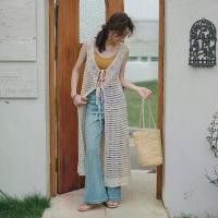 ราคา [crochet maxidress] เสื้อคลุมเดรสถักตัวยาว Knitting coat ชุดคลุมแขนกุดถักโครเชต์ผ่าหน้า งานเรียบหรู "ส่งจากไทย" Women ผู้หญิง Lady Clothing (1730218817564608982)