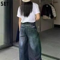 ราคา กางเกงยีนส์ขากว้าง ดีไซน์ปักลายย้อนยุคอเมริกัน ทรงสลิมฟิต ทรงตรง-ขั้น ยาวถึงพื้น สำหรับผู้หญิง ทรงหลวม มาใหม่ เสื้อ ผ้า ทอม กางเกง b ว c ลีวายส์ เเท้มือสอง ยีนส์ คาโก้ ซามูไร ยีนส์ (173130866669594376