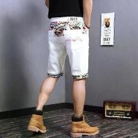 ราคา กางเกงยีนส์ขาสั้นสำหรับผู้ชาย สีขาว ทรงตรง ทรงสลิมฟิต สไตล์เกาหลี อินเทรนด์ ลำลอง สั้น แบรนด์แฟชั่น ปักลาย กางเกงขาสั้นลายดอกไม้บาง เหมาะสำหรับฤดูร้อน ลีวายส์ เเท้มือสอง ปลายขา (1731228758609724767)