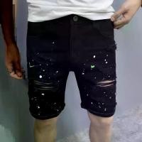 ราคา กางเกงยีนส์ขาสั้น สำหรับผู้ชาย สีดำ กางเกงครอป อินเทรนด์ ทรงสลิมฟิต กางเกงขาสั้นโจรสลัด ขาด ยืด กางเกงลำลอง เข้ากันได้กับทุกฤดูร้อน ปี 2025 hara เสื้อ ผ้า ทอม ลีวายส์ เเท้มือส (1731228638550656351)