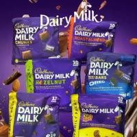 ราคา Cadbury Dairy milk minibars ช็อกโกแลตบาร์ (1730974671632501493)