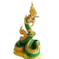 ราคา รูปปั้นพญานาคพ่นน้ำ พญานาคปูนปั้น พญานาค รูปปั้น น้ำพุพญานาค พญานาคสีเขียว วัตถุมงคล K-35 (สูง 40 ซม.) (1731045255698876573)