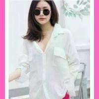 ราคา (K) เสื้อเชิ้ตแขนล้ำ เสื้อคอวีหน้า-หลัง เสื้อเชิ้ตแขนยาวที่สวยครบทุกมุมมอง แบบมีสไตล์ คลังสินค้า (1731567827080873577)