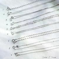 ราคา 【ฮิตมากในปีนี้】 Sister J. สร้อยคอเงินแท้ สร้อยเส้นเล็ก (ประมาณ 1 มิล) สร้อยเงินแท้ 16 นิ้ว 18 นิ้ว (1732336665321440934)