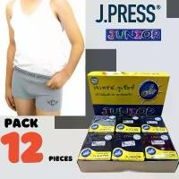 ราคา กางเกงชั้นในเด็ก กางเกงในแบบมีขา ไร้ตะเข็บ ยี่ห้อเจเพรส จูเนียร์ (J. press) คละสี 1 โหล (12 ตัว) ขาย (1732172146406360458)