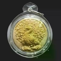 ราคา เลี่ยมกรอบพร้อมใช้ พญานกยูงคำนำโชค รุ่นแรก เนื้อมวลสารครูบาออผสมเกษรทั้งห้าปัดทอJ หลังชานหมาก เจ้าปู่จั่นต่า มวลสารครูบาออ ครูบากฤษดา ร่วมเสก (1732248894725917256)