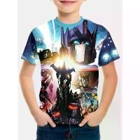 ราคา เสื้อยืด TransformersS ดีไซน์ Anime T-TransformersS G1 รถหุ่นยนต์ เสื้อผ้าเด็ก เหมาะสำหรับเด็กชายและเด็กหญิงอายุ 5 ถึง 14 ปี เสื้อผ้ากลางแจ้ง สำหรับเด็ก เสื้อยืดเด็กพิมพ์ลาย 3 มิติ (173200139324663581