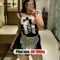 ราคา เสื้อผ้าสาวอวบอ้วน พลัสไซส์ ชุดนอนไม่ได้นอนสาวอวบ ไซส์ ใหญ่ ชุดนอนเซ็กซี่สำหรับผู้หญิง ชุดแม่บ้าน Cosplay ชุดนอน ลูกไม้เปลือย สไตล์โลลิต้าญี่ปุ่น ชุดนอนเซ็กซี่ (1732200942231258644)