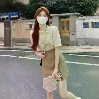 ราคา เสื้อเชิ้ตคอปกย้อนยุคฝรั่งเศส สำหรับผู้หญิง แขนสั้น สไตล์พอง เสื้อแขนสั้น FASHION ชุดกี่เพ้าหญิง แขนสั้น ผ่าข้าง ลายดอก เข้ารูป สไตล์จีน ชุดกี่เพ้าจีน ชุดจีนโบราณ cosplay เสื้อผ้ (1731107548488698813)