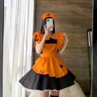 ราคา ฮาโลวีนปักชุดแม่บ้าน ฟักทองแม่บ้าน ผ้า ค้างคาวแวมไพร์ แม่มดเวท cosplay (1730909456876407405)