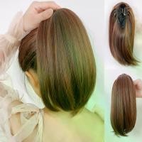 ราคา ต่อผมหางม้า, 12 นิ้ว (30 ซม.) สั้น, คลิปหนีบผมหางม้า, ชิ้นผมซาลาเปายุ่ง, วัสดุสังเคราะห์ธรรมชาติและอ่อนนุ่ม, ชิ้นผมหางม้าตรง, สำหรับผู้หญิง แฮร์พีช สาย wig hair women (1731721978962152094)