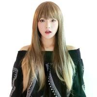 ราคา wc3 วิกผมคอสเพลย์ สีน้ำตาลเทาไล่สีปลายทอง ผมตรงยาว 68-70 ซม.Cosplay wig วิกผมแฟนซี (1729750057889662999)
