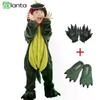 ราคา ชุดไดโนเสาร์เด็ก, LOLlanta, ชุดนอนสัตว์เด็ก, รองเท้าและอุ้งเท้าที่ติด, เหมาะสำหรับเด็กชายและเด็กหญิงอายุ 2-11 ปี ursula costume กางเกง เซฟตี้ ชุด มาสคอต แพนด้า (1731863832889361684)
