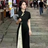 ราคา ชุด Cheongsam สลิมมิ่ง สไตล์จีน เรียบหรู ทรงสลิมฟิต แฟชั่นใหม่ ประณีต เหมาะสำหรับฤดูร้อน 2025 เสื้อ หม้อฮ่อม ผู้ หญิงไซส์ ใหญ่ သ တ ိ ု ့ သ မ ီ း ဝ တ ် စ ု ံ မ (1731323742222517308)