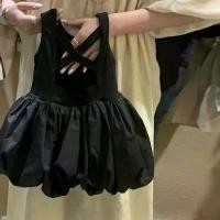 ราคา ชุดนอนเด็กผู้หญิง สีดำ เปลือยหลัง แขนกุด กระโปรงเด็กผู้หญิง ดีไซน์ดอกกุหลาบ เหมาะสำหรับฤดูร้อน 2023 มาใหม่ สไตล์เสื้อกั๊ก ชุดเจ้าหญิง ชุด แม้ว ชุดวันเด็กแห่งชาติ เด็กผู้หญิงข่า (1731748393155004541)