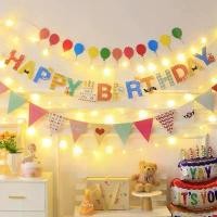 ราคา ชุดธงวันเกิดปาร์ตี้ ธงราวตกแต่ง ธงชื่อ ธงตัวอักษร ธงHappy Birthday ธงราว ธง ธงวันเกิด ธงประดับงานวันเกิด (1732285621635745989)