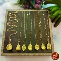 ราคา Thailand สร้อยคอลายจันกระพริบ 0.3 กรัม + จี้พระกรอบทองแท้ ทองคำ 99.99% ยาว 24 ซม ทองแท้ๆทั้งเส้น มีใบรับประกัน ไอเทมใหม่ (1731392506473252442)