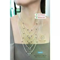 ราคา Thailand สร้อยคอเงินแท้92.5% ลายสี่เสา งานลงยาสีเขียว-แดง หนัก 2-3 สลึงตัน ยาว 15-26 นิ้ว(งานไทย)(ไม่รวมจี้ค่ะ) (1731419037538092542)